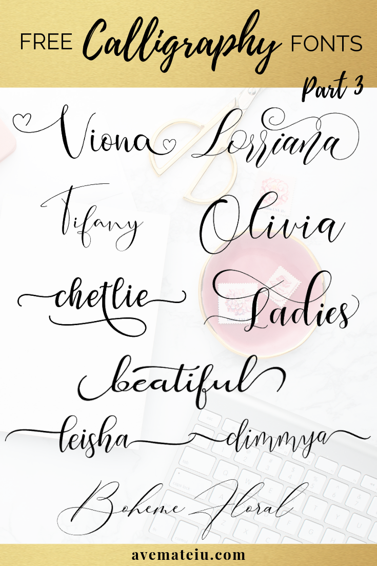 Free Calligraphy Fonts Mac Download